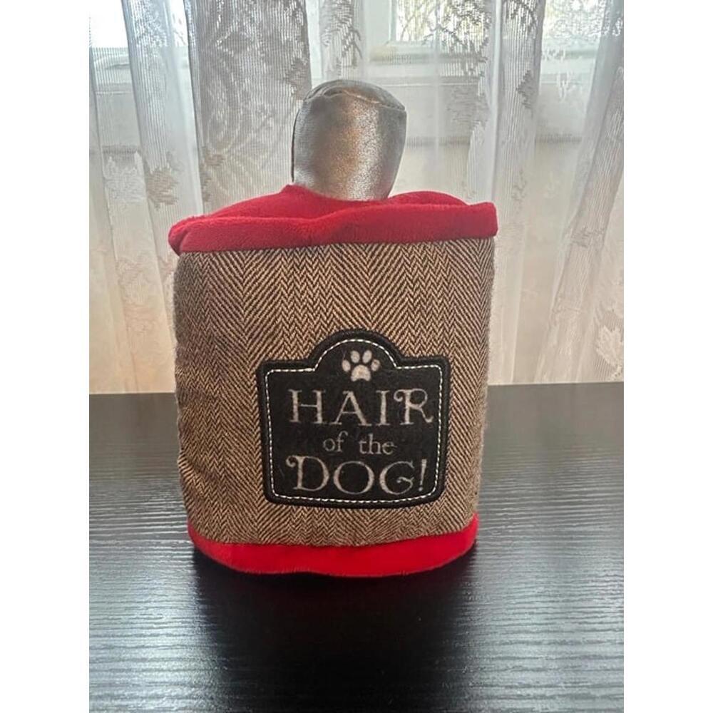 "Hair of the Dog" Plush Dog Toy – Whiskey Bottle Style - Picture 1 of 1